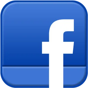 Facebook Icon Blue Background PNG Image