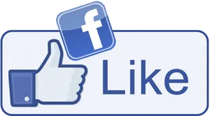 Facebook Like Button Graphic PNG Image