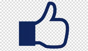 Facebook Like Icon Transparent Background PNG Image