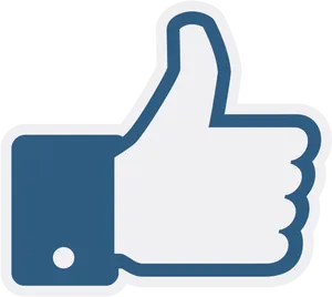 Facebook Thumb Up Icon PNG Image