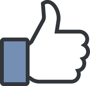 Facebook Thumb Up Icon PNG Image