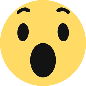 Facebook Wow Reaction Emoji PNG Image