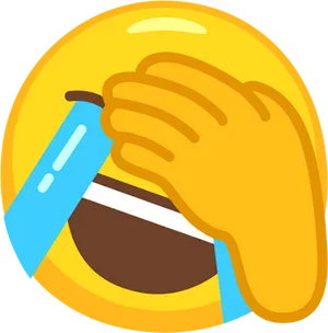 Facepalm Emoji Illustration PNG Image