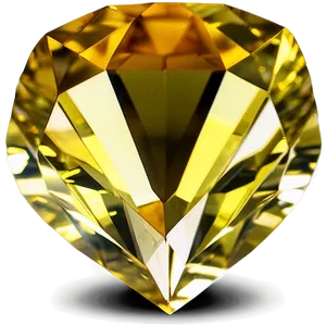 Faceted Citrine Jewel Png 17 PNG Image