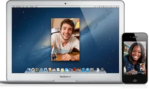 Facetime Video Call Macbookandi Phone PNG Image