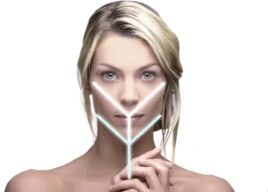 Facial Symmetry Analysis PNG Image