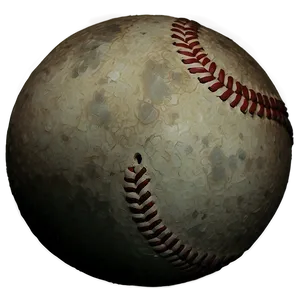 Faded Baseball Art Png 06282024 PNG Image