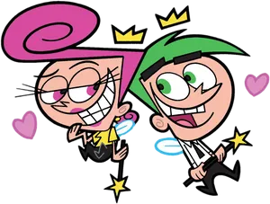 Fairly Odd Parents_ Cartoon Siblings PNG Image