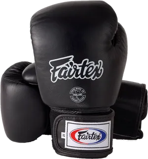 Fairtex Black Boxing Gloves PNG Image