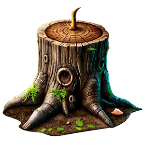 Fairy Tale Tree Stump Png Vyq83 PNG Image