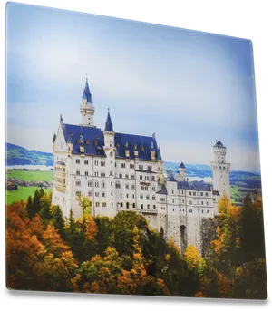 Fairytale Castle Canvas Print PNG Image