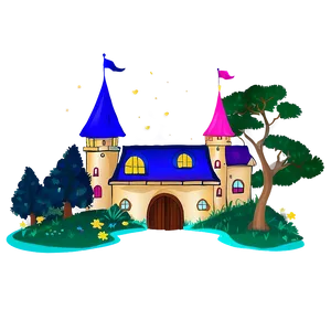 Fairytale Castle Night Png Bln10 PNG Image