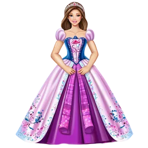 Fairytale Princess Dress Png Wuc PNG Image