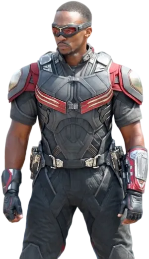 Falcon Superhero Costume PNG Image