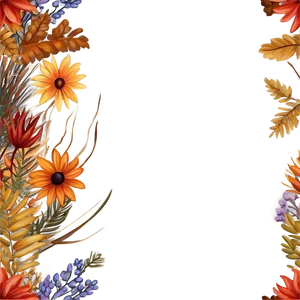 Fall Landscape Flowers Png 06272024 PNG Image