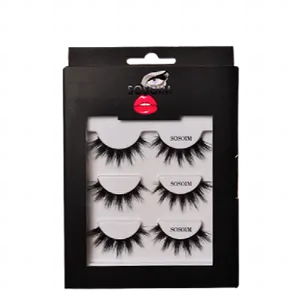 False Eyelashes Pack Product Display PNG Image