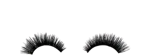 False Eyelasheson Black Background PNG Image