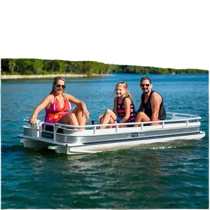 Family Fun Pontoon Outing Png 7 PNG Image