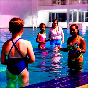 Family Fun Swimming Day Png 10 PNG Image