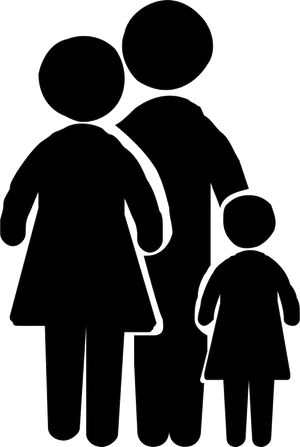 Family Silhouette Graphic PNG