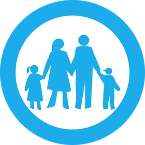 Family Silhouette Icon PNG Image