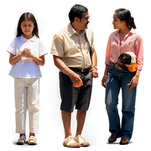 Family Standing Together Png Ici2 PNG Image