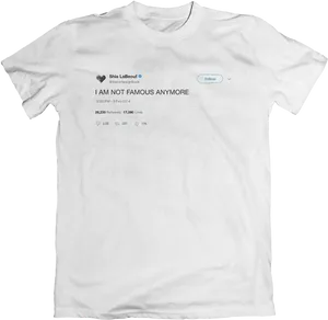 Famous Tweet T Shirt PNG Image