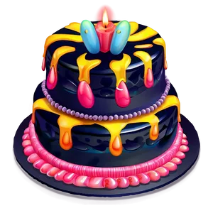 Fancy Cake Emoji Png Ous PNG Image