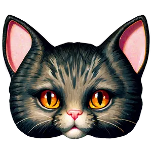 Fancy Cat Ear Drawing Png Caa PNG Image