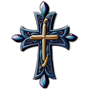 Fancy Cross Tattoo Design Png 06292024 PNG Image