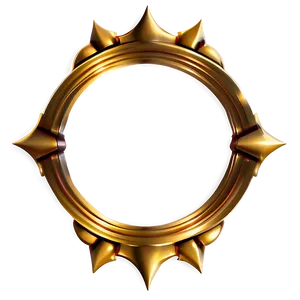 Fancy Golden Circular Border Png Ryi PNG Image