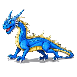 Fantasy Blue Dragon Design Png Jpo88 PNG Image