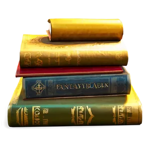 Fantasy Books Pile Png Rqx42 PNG Image