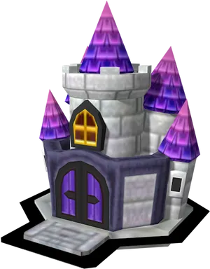 Fantasy Castle3 D Model.png PNG Image