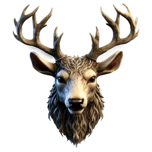 Fantasy Deer Head Image Png 90 PNG Image