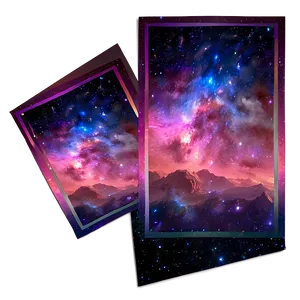 Fantasy Galaxy Stars Scene Png Xxt41 PNG Image