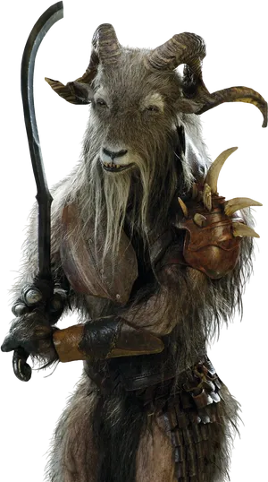 Fantasy Goat Warrior.png PNG Image