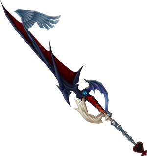 Fantasy Heart Keyblade PNG Image