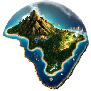 Fantasy Island Map PNG 06242024 PNG