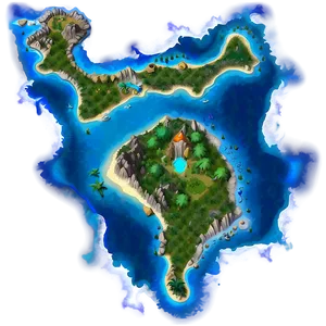 Fantasy Island Map PNG Pdd PNG