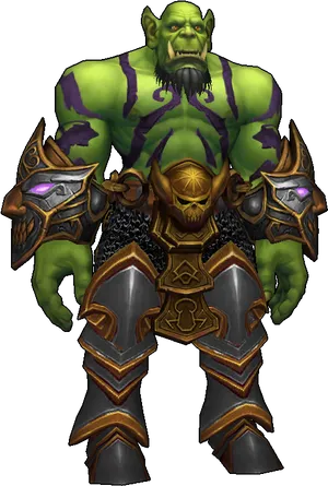 Fantasy_ Orc_ Warrior_ Armor PNG Image