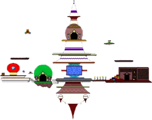 Fantasy Platform Game World.png PNG Image