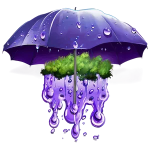 Fantasy Purple Rain Landscape Png 06252024 PNG Image