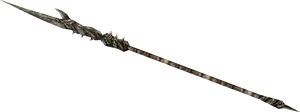 Fantasy Spear Design PNG Image