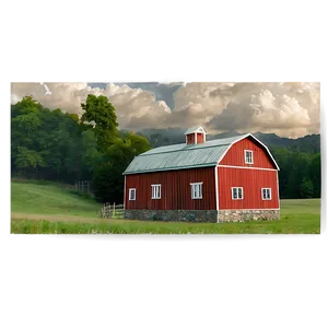 Farmhouse Scenery Png 05242024 PNG Image