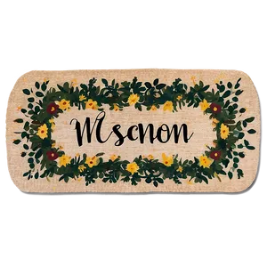 Farmhouse Welcome Rug Png Qcg PNG Image