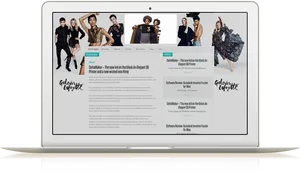 Fashion Blog Layout Previewon Laptop PNG