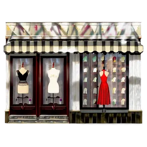 Fashion Boutique Storefront Png Edl PNG Image