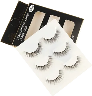 Fashion Faux Eyelashes Pack PNG Image