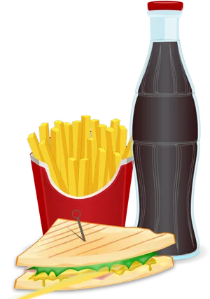 Fast Food Combo Illustration.png PNG Image